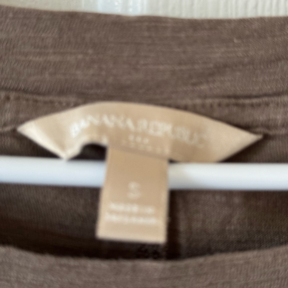 Cute Easy Banana Republic Dress, S, Taupe, Cap Sleeves NWOT - Picture 5 of 6